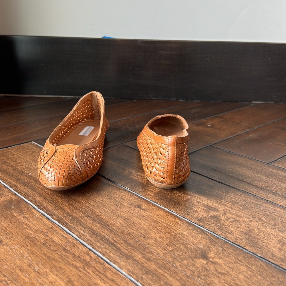 Fratelli Rossetti woven brown leather size 7.5M(37.5) made in Italy 🇮🇹 flats - Picture 9 of 12